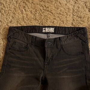 Free People Black Slim Fit Jeans